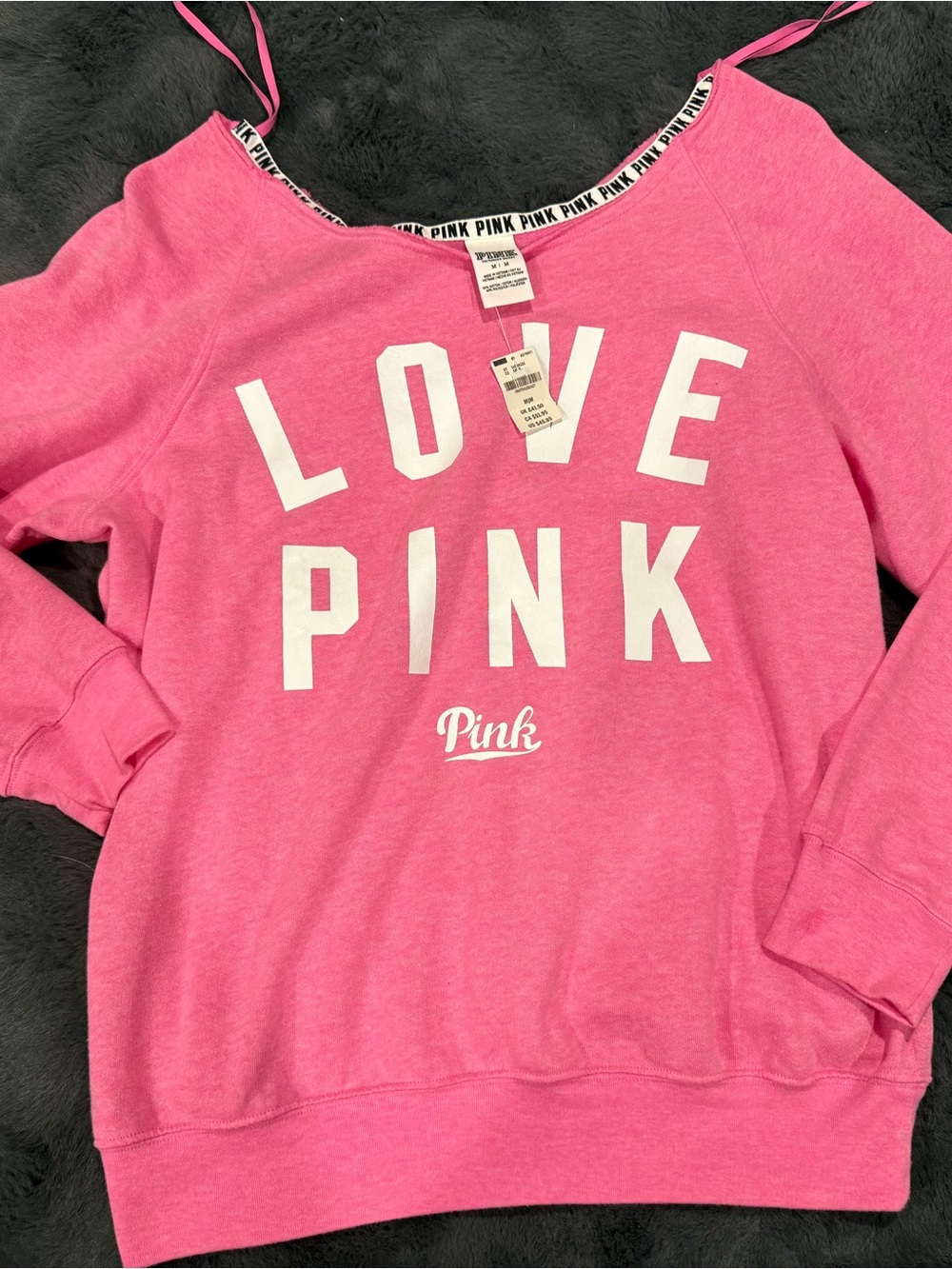 Victoria's Secret PINK Bright Pink Graphic Pullover